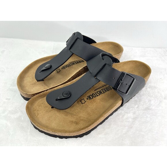 Birkenstock Medina Sandals Black Birkoflor T Strap Mens Size 10 Reg / 43 / W12 main image 5